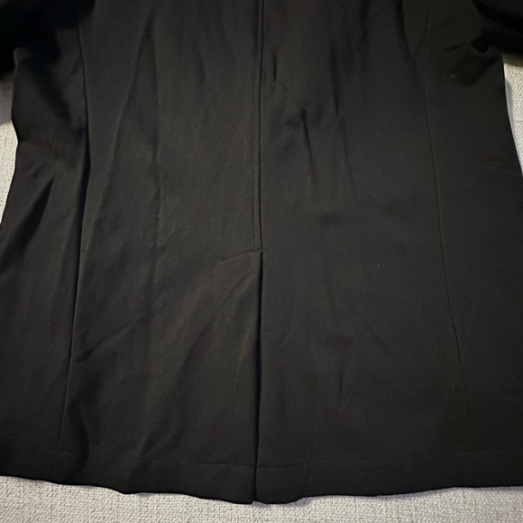 GAP Black Ponte Blazer Knit Suit Jacket Stretch Buttons Pockets Collar Women M - Picture 8 of 15